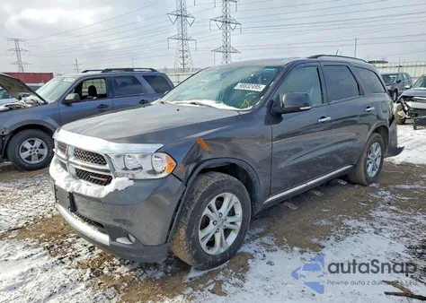 2013 Dodge Durango Crew from USA, damaged, VIN 1C4RDJDG4DC695449